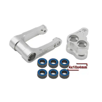 Hot Racing machined aluminum Knuckle &amp; Pull Rod for 1/4th scale Losi Promoto-MX Motorcycle