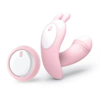Wearing rabbit dildo vibrator for women can drop shipping the dildo vibrator from Dildo Shop