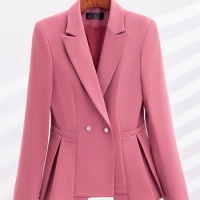 Yitimuceng Fashion Formal Blazer for Women Autumn Winter 2023 New Korean Fashion Long Sleeve Split Office Ladies Jacket Coats