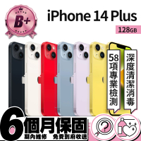 【Apple】B+ 級福利品 iPhone 14 Plus 128G(6.7吋)
