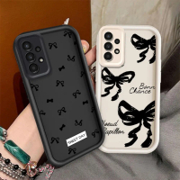 เคสซิลิโคน, การออกแบบโบว์สีดำ, เคส TPU กันกระแทก, สำหรับ Samsung Galaxy A13 A23 A32 A33 A52 A52S A53