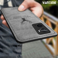 เคส Vantime สำหรับ OPPO A76 A96 เคสลายเนื้อผ้า เคสกันกระแทกแบบด้าน ฝาครอบกรอบกันลื่น