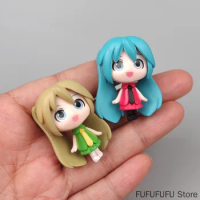 4pcs/set 2023 New 3.5CM Anime Hatsune Miku kawaii figure PVC Model toys doll DIY Decoration collection ornaments gifts
