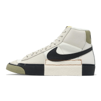 Nike 休閒鞋 Blazer Mid Pro Club 男鞋 米白 綠 黑 麂皮 拼接 復古 FB8891-002
