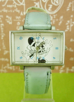 【震撼精品百貨】米奇/米妮 Micky Mouse 造型手錶-米妮哈囉圖案-粉藍色 震撼日式精品百貨
