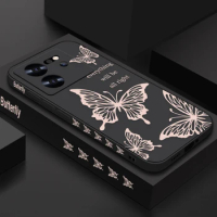 Butterfly Case For Xiaomi 13T 11T Mi 10T 11 Lite Redmi Note 13 12 11 10 9 Pro Poco F3 X3 X5 X6 Pro 5G Soft Silicone Cover Fundas