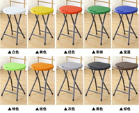 塑料摺疊凳高凳便攜凳子椅子家用省空間椅簡約餐桌圓凳小板凳簡易 夏沐生活