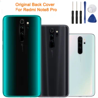 Battery Back Cover Door Glass For Xiaomi Redmi Note8 Pro Note 8 Pro Rear Housing Protective Phone Back Cover