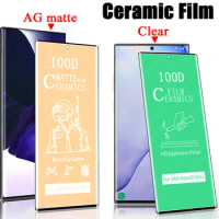 50pcs For Samsung S24 S23 S22 S21 ultra Note 20 Ultra S10 S9 plus S20 Ultra Note 10 Pro 3D Curved Ceramic film Screen Protector