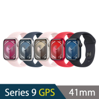 【Apple】Apple Watch S9 GPS 41mm(鋁金屬錶殼搭配運動型錶帶)