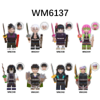 2026 New WM6137 Demon Slayer Anime Series Children's Boys' Educational Building Blocks Minifigure To