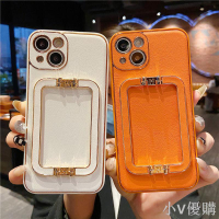 蘋果13手機殼新款輕奢iPhone13promax方框折疊支架高級感保護套女