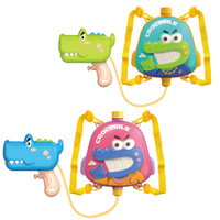 【Playful Toys 頑玩具】 鱷魚電動背包水槍 兒童水槍 戲水玩具 戶外玩具