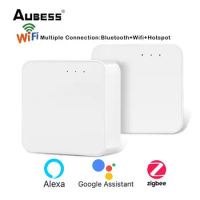 Tuya Gateway ZigBee WIFI Bluetooth Mesh Gateway Hub Smart Home Control Tuya Smart Life Alexa Google Home Intelligent Home Hub