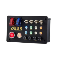 ZQSR Simulates Racing Car Central Control Box Multifunctional Control Button Box PC USB for Fanatec Thrustmaster Simdid