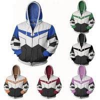 Voltron:Legendary Defender 3d Hoodies Shiro/Keith/hunk/Pidge/Princess Allura Cosplay sweatshirts Jacket 3D printing Costume 5XL