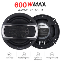 2pcs 6 Inch 600W 4 Way Car Speakers Music Stereo Full Range Frequency Subwoofer Car Audio Speakers for Car Automotive Speaker