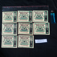 Koleksi Uang Kuno Set Notgeld Muelsen Jerman Langka Unc