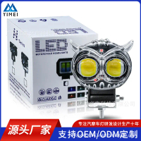 Đèn LED xe máy, Đèn LED vẹt, Đèn sửa đổi, Đèn xe Điện Ống kính đôi, đầy màu sắc, Thích hợp cho xe má