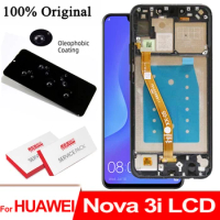 Original LCD with Frame for Huawei Nova 3i Display Touch Screen Digitizer Assembly for P Smart + Repair Parts