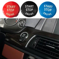 START Stop Switch Replace Ignition Button Cover Car Accessories Red/Black/Blue For BMW X1 X5 X6 E70 E90 E92 3 Series 5 Series