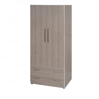 【艾蜜莉的家】2.7尺塑鋼衣櫃 衣櫥 棉被櫃 置物櫃 收納櫃(楓木色)