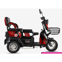 800W Electric Tricycles New Leisure Three-wheeler Mini Detachable Battery Electric Motorcycle Scooter Adult