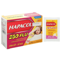 Thuốc cốm sủi bọt Hapacol 250 Flu trị cảm cúm, sổ mũi