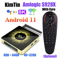 Android 11 X96 X10 Smart TV Box 8K 2.4G 5G WIFI6 8G 64GB Amlogic S928X Google Play 1000M Ethernet BT5.2 Set Top Box IPTV TV BOX
