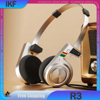 Ikf R3 Retro Headphone Bluetooth Wireless Headphone Support App Metal Maillard Koss Gauss Headset Long Endurance Headphones Gift