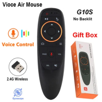 G10S Pro BT Voice Remote Control 2.4G Bluetooth 5.0 Wireless Air Mouse 6 Gyroscope IR Learning for Android TV Box H96 X96 MAX