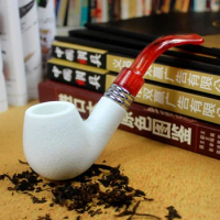 Classic Resin Pipes Chimney Filter Smoking Pipe Tobacco Pipe Cigar Narguile Grinder Smoke Glyph Cigarette Holder