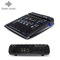 GAX-TQ10 Professional dj audio digital mixer with App control Desk BT live sound DSP Effect Processor console living