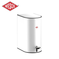 【 WESCO】U型垃圾桶9L-白_171311-01
