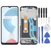เหมาะสำหรับ OPPO Realme C21Y / Realme C25Y ตัวประกอบหน้าจอสัมผัส LCD ของแท้พร้อม