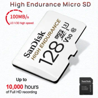 SanDisk High Endurance Micro SD Card 32GB 64GB 128GB 256GB Memory Card Up to 100MB/s Flash Card TF Card for Monitoring Dashcam