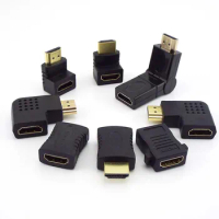 90 180 270 360 Degree Micro HDMI-compatible Connector Adapter Male Female Converter Coupler for PC Laptop TV DVD LCD display
