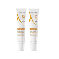 【A-DERMA 艾芙美官方直營】超輕感防曬隔離乳40ml_2入組(SPF50/妝前乳)