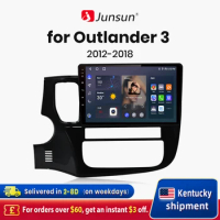Junsun V1 AI Voice Wireless CarPlay Android Auto Radio for Mitsubishi Outlander 3 GF0W GG0W 2012-2018 4G Car Multimedia GPS 2din