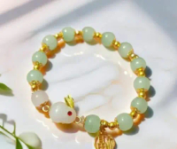 Gelang Feng Shui Kelinci Giok Kristal Lucky Bracelet | Hoki & Keberuntungan