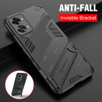 One Plus Nord 2 T Case Heavy Duty Armor Shockproof Coque for OnePlus Nord 2T Nord2T 5G Hidden Stand Lens Cover OneMore Nord 2 T
