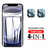 Screen Protector Hydrogel Film For Apple iPhone 11 12 Pro X XR XS Max Soft Protective Film For iPhone 7 8 Plus 6 6s lens Glass