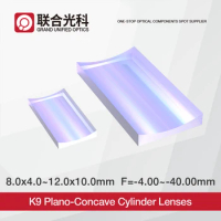 Uncoated K9 Optical Plano Concave Cylindrical Lenses