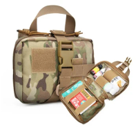 Tactical EMT Pouc Rip Away Molle Medical Pouches IFAK Tear-Away First Aid Kit Emergency Survival Bag for Travel Outdoor Hiking