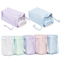 Universal Instant Camera Pu Waterproof Drawstring Bag Portable Storage Case For Instax Mini 12/11/9/