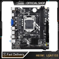 H61M Motherboard For Core I7i5i3 Pentium / Celeron LGA1155 DDR3 M-ATX Motherboards H61 Chip VGA UP TO 16GB