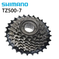SHIMANO TOURNEY TZ500 6/7 Speed Cassette Mountain Bike Freewheel Metal Thread Sprocket 14-28/34T Original bike part cassete 6/7v