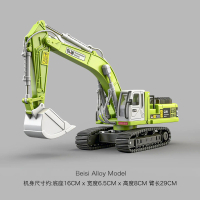 Large Alloy Crane Toy Set for Children - Engineering Vehicle Set with Crane, Truck, Excavator, Mixer