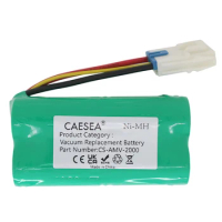 CAESEA 9.6V 2000mAh Ni-MH Replacement Battery for Panasonic AMV10V-8K, MC-B20JP-A Vacuum Cleaner