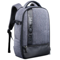 K&amp;F Concept Professional Camera Backpack Large Capacity Waterproof Photography Bag for DSLR Cameras,15" Laptop,Tripod,Lenses